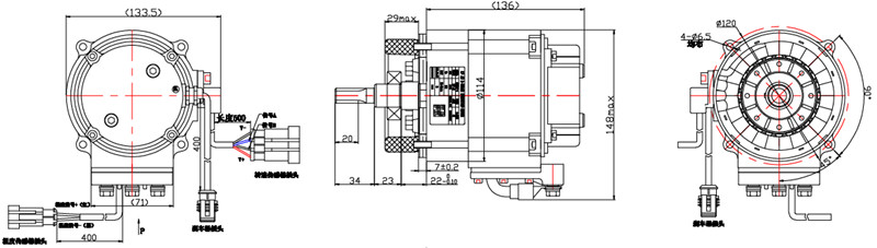 升降車電機外形尺寸圖